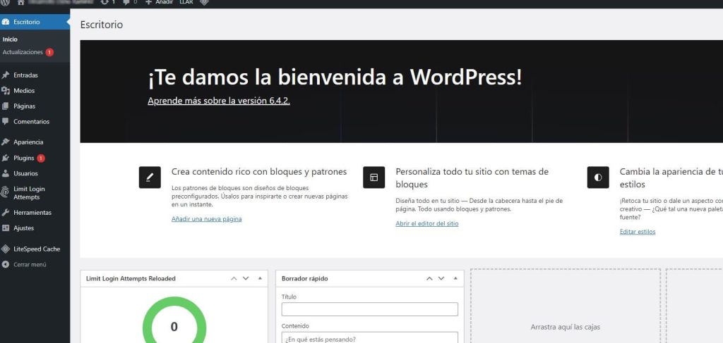 Wordpress instalado