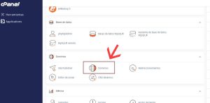 Selección de Dominio en el cPanel