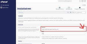 Selección Ubicación de instalación